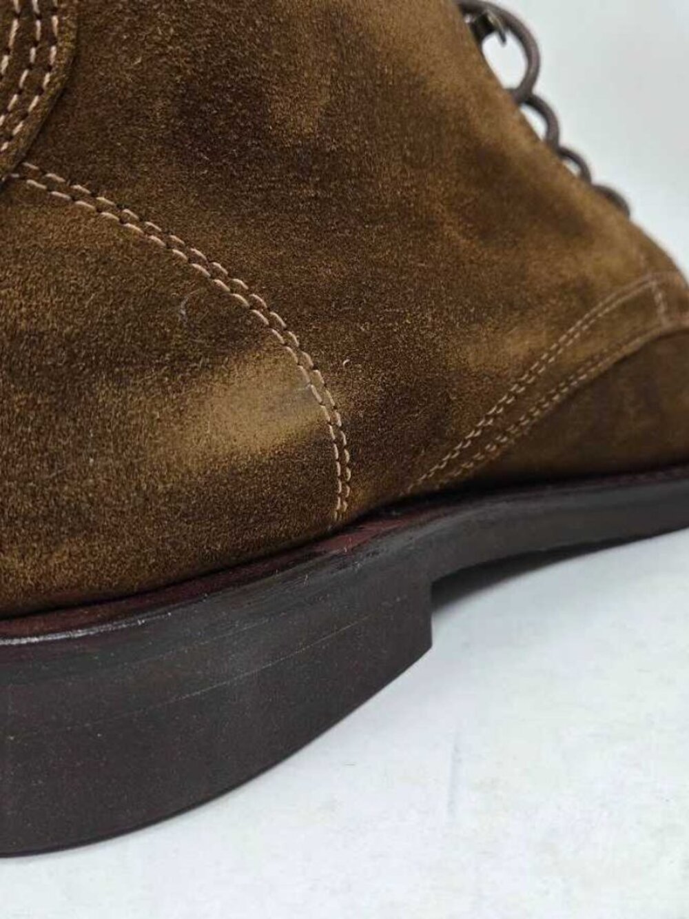 New 9 J.Crew Field boots in suede / Snuff brown - Picture 8 of 10